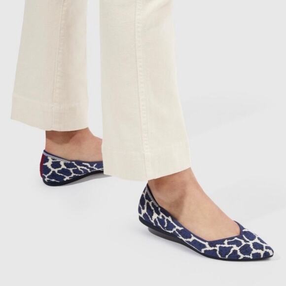 Rothy’s Indigo Giraffe Points Limited Edition Women’s‎ Size 7.5 - Picture 8 of 8